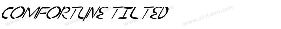 Comfortune Tilted字体转换